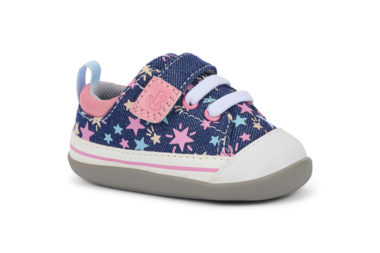 Stevie Mini Navy Denim/Stars
