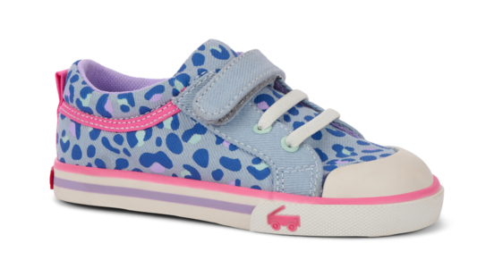 Kristin Sky Blue/Leopard