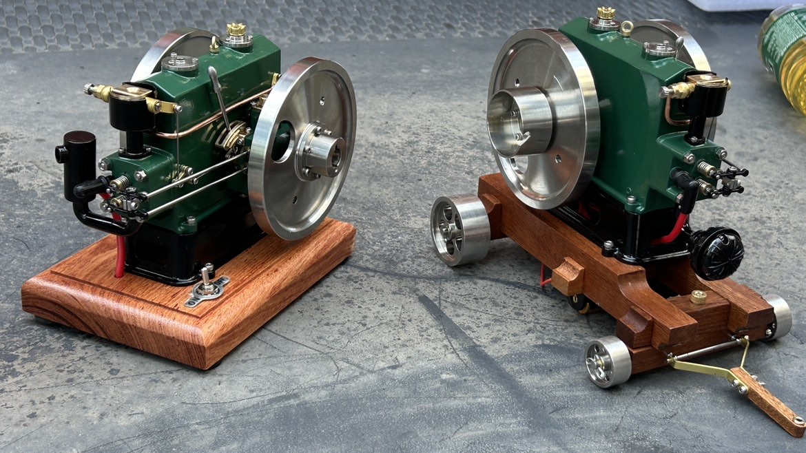 RETROL 1/8 Scale 3.6CC Mini Vintage Single Cylinder 4-Stroke  Working Gasoline Engine Model - Metal Diesel Engine that Works