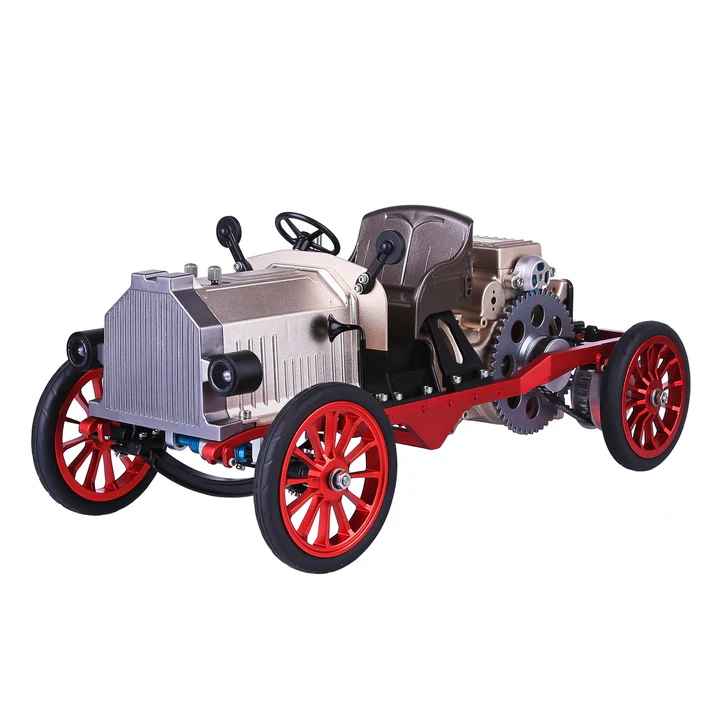 Teching Classic Car Engine Assembly Kit Mini Electric Single-cylinder Engine Metal Mechanical Model High Level Educational Collection