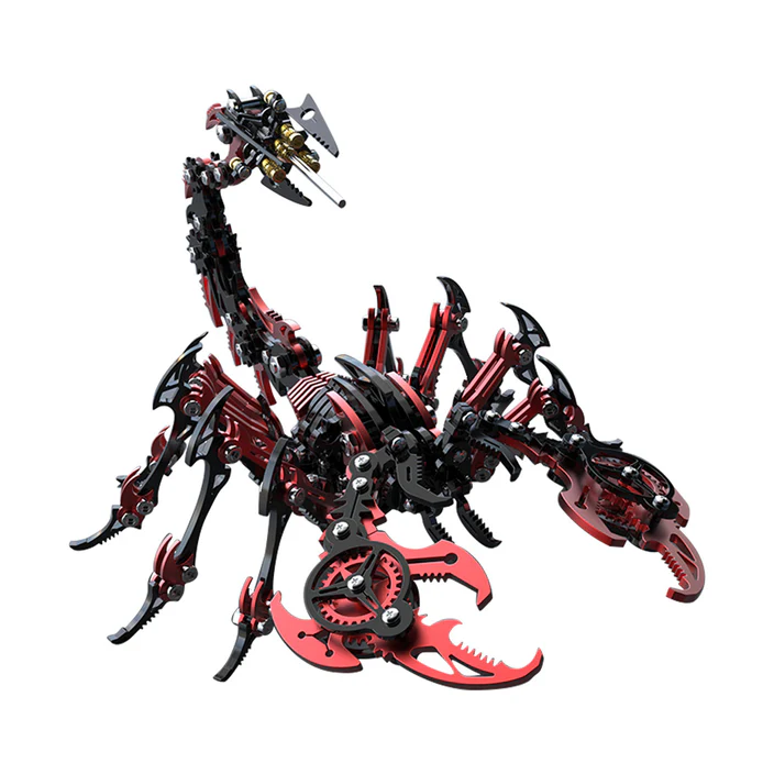 3D DIY Mechanical Punk Scorpion Animal Metal Puzzle Model Assembly Toy Creative Ornament