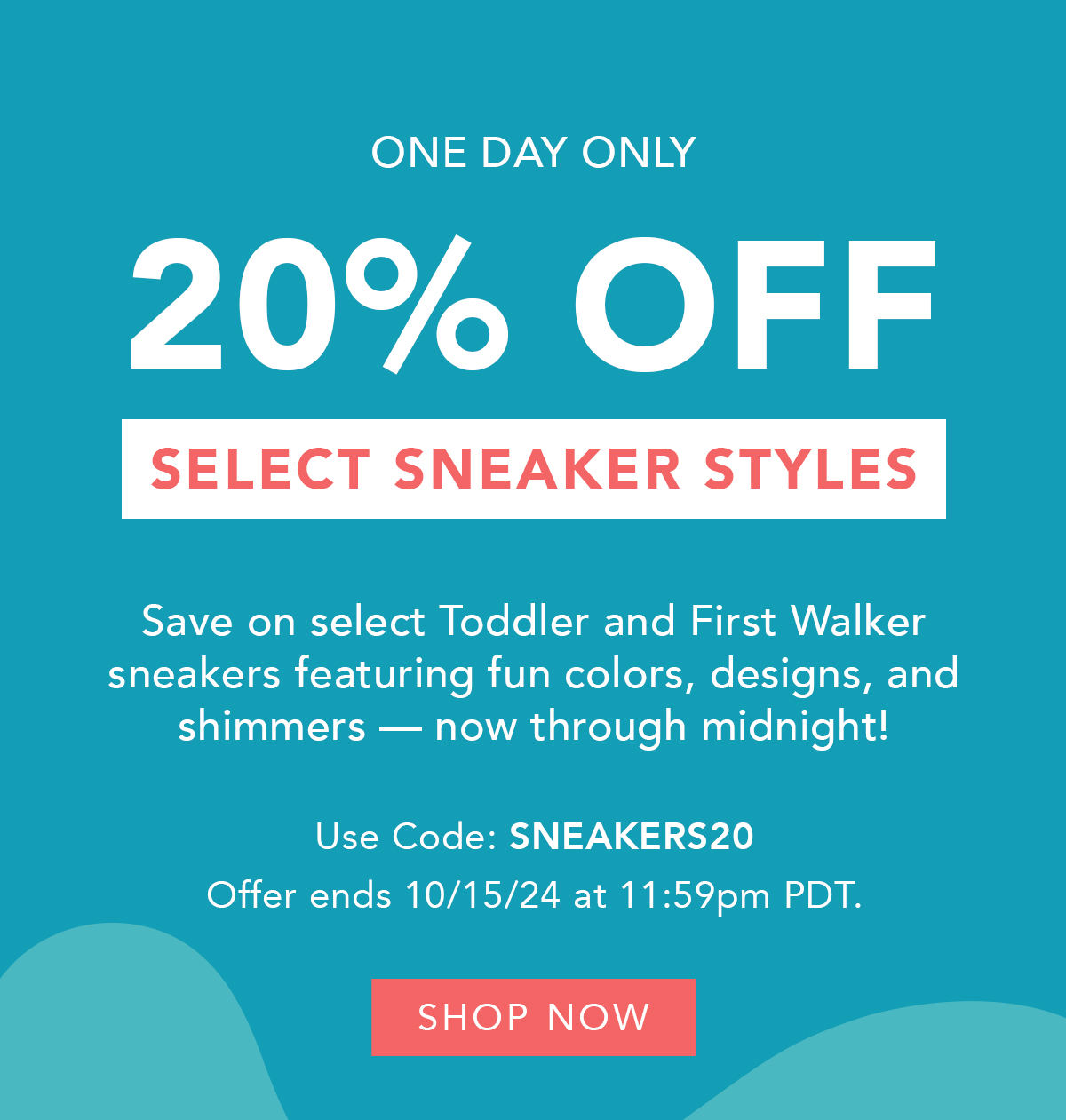 20% Off Select Sneaker Styles