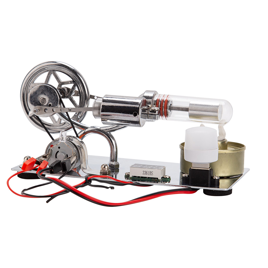 ENJOMOR γ-Type Hot Air Stirling Engine Model Kit STEM Educational Toy- Enginediy