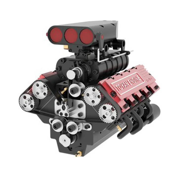 TOYAN V8 Engine FS-V800 28cc Nitro Engine - Build Your Own V8 Engine - V8 Engine Model Kit That Works