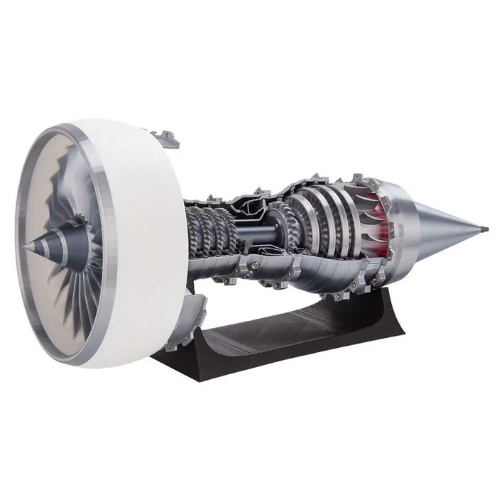 SKYMECH TRENT900 1/15 Scale 3D Printed Functional Turbofan Aircraft Engine Model (RTR Electric Light Version)