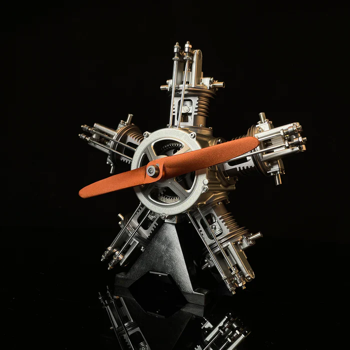 5 Cylinder Radial Engine Model Kit that Works - Build Your Own Radial Engine - TECHING 1: 6 Full Metal Radial Engine Model Kit