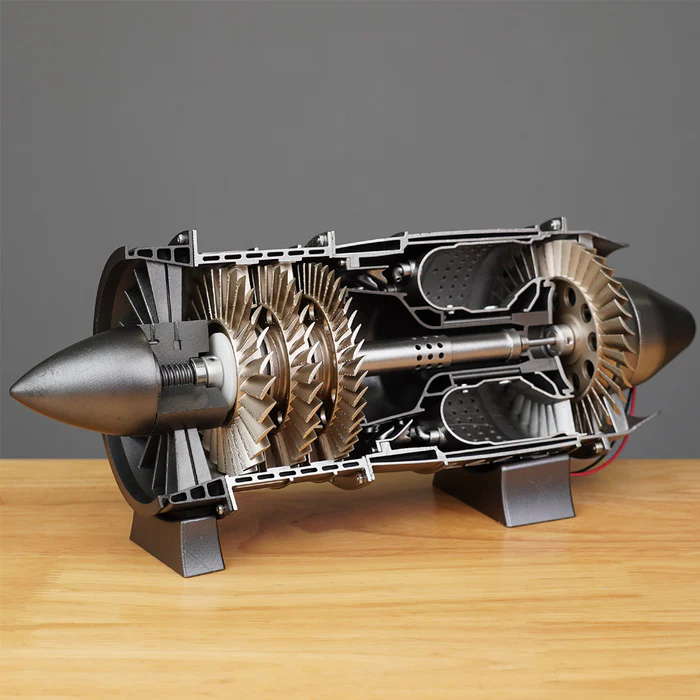 SKYMECH 1/3 Turbojet Engine Model Kit - Build Your Own Turbojet Engine that Works - WP-85 Turbojet DIY Aircraft Engine Model