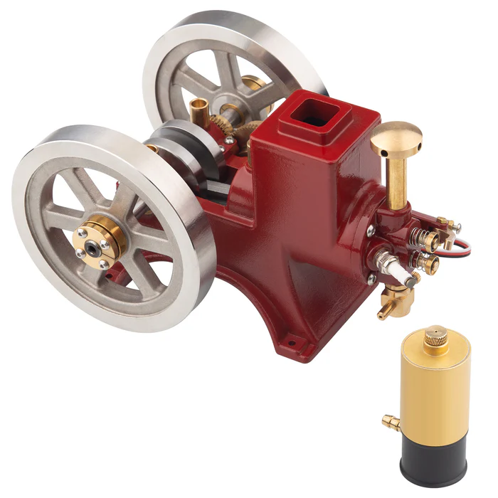 Hit and Miss Engine 6cc Metal Single Cylinder 4-Stroke IC Engine with Ignition Device Gift Collection