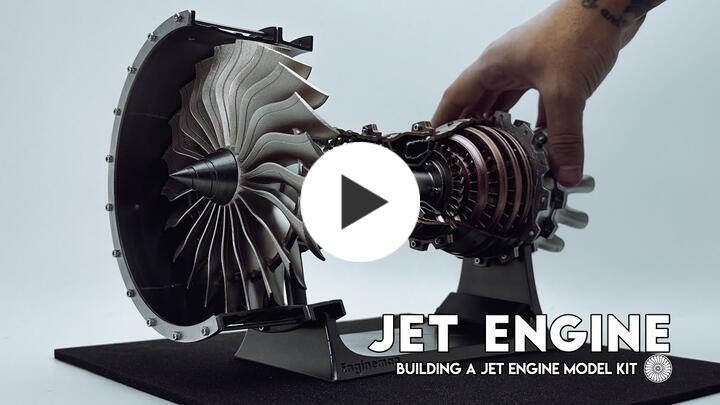 SKYMECH Trent 900 Aircraft Engine Model Kit - Build Your Own Jet Engine - 1: 20 Scale Turbofan Engine Mechanical Science STEM Toy