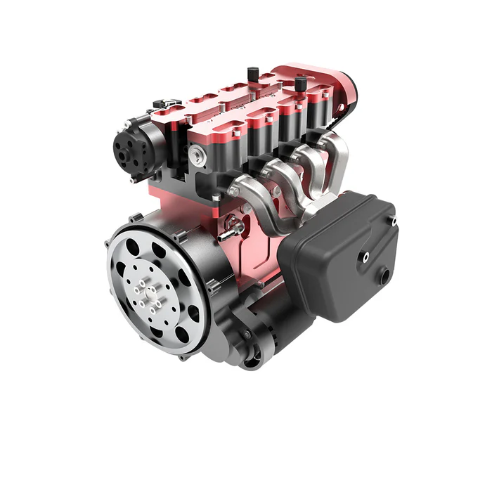 ENJOMOR L4 Engine GS-L4 36cc DOHC Inline 4 Cylinder 4 Stroke Water-Cooled L4 RC Gasoline Engine Model that Works