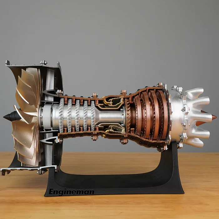 SKYMECH Trent 900 Aircraft Engine Model Kit - Build Your Own Jet Engine - 1: 20 Scale Turbofan Engine Mechanical Science STEM Toy