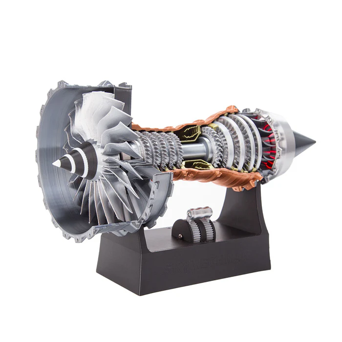 SKYMECH TR900 DIY Functional Turbofan Aero Aircraft Engine 3D Printed Assembly Model Dynamic KIT Version