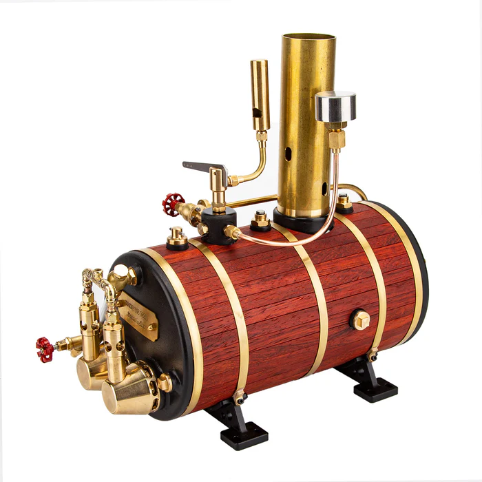 KACIO WS100L 850mL Horizontal Steam Boiler for Model Ship Steam Engine