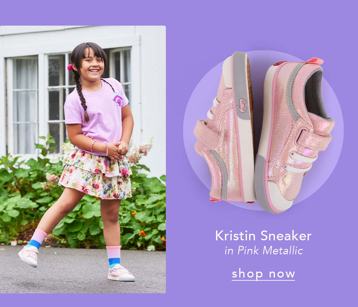 Kristin Pink Metallic