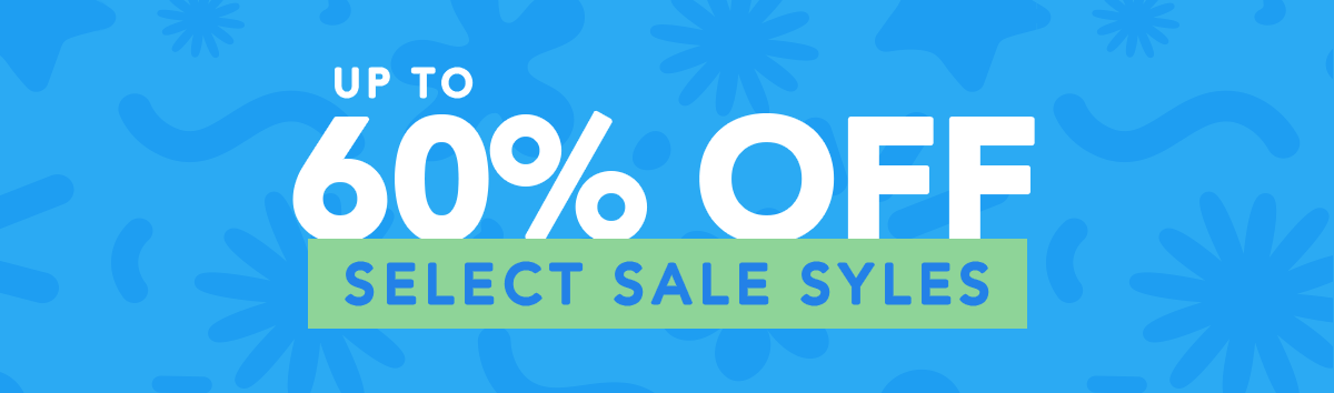 Up to 60% off sale styles