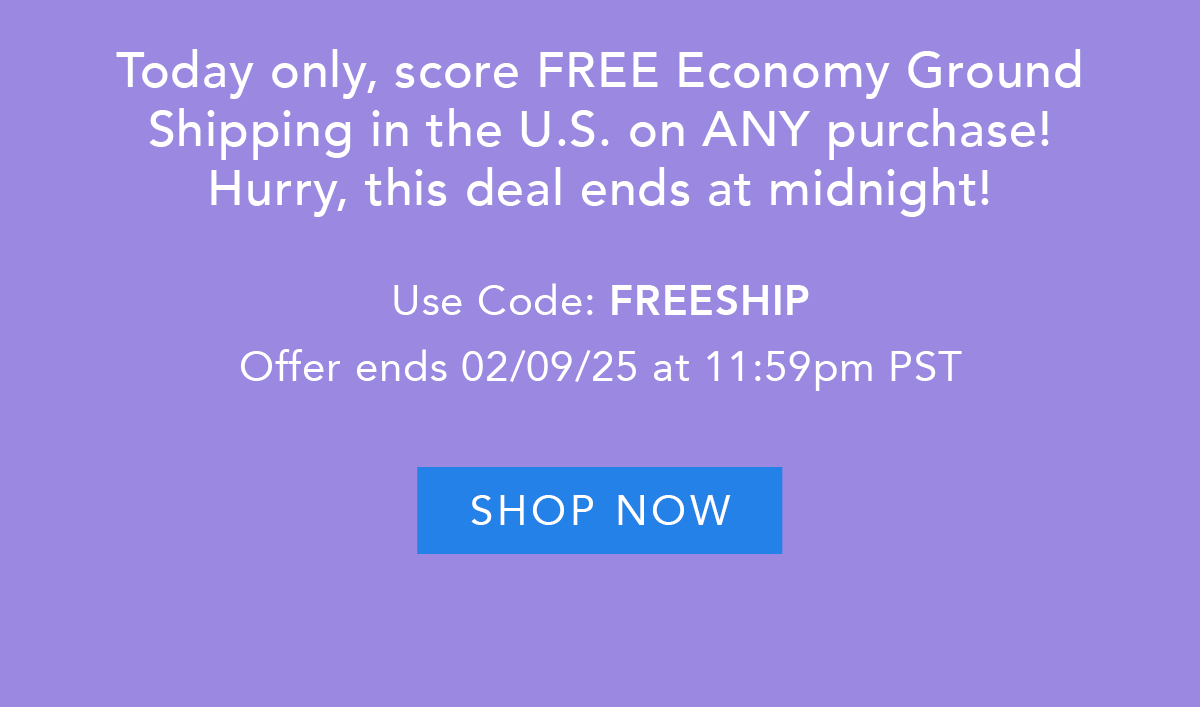 Use code: FREESHIP