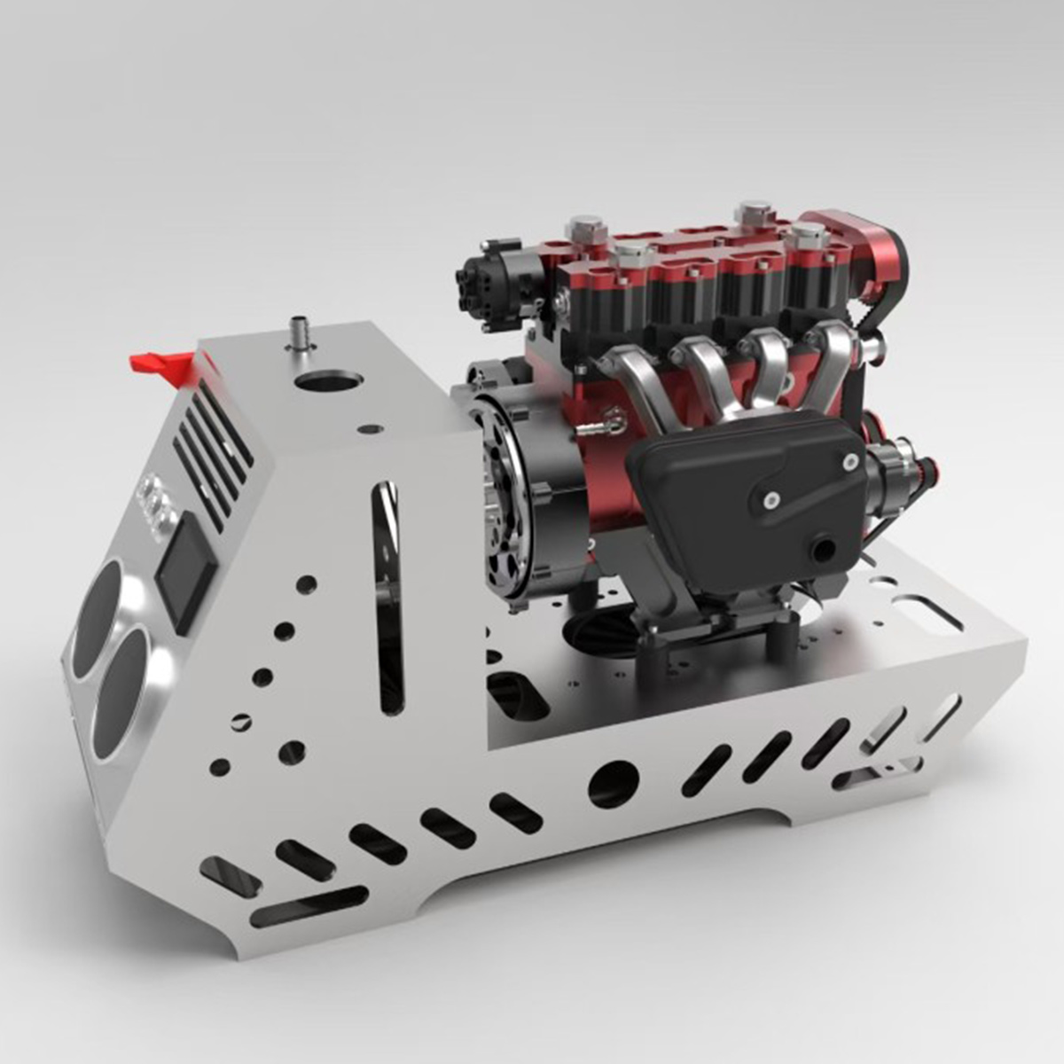ENJOMOR L4 Engine GS-L4 36cc DOHC Inline 4 Cylinder 4 Stroke Water-Cooled L4 RC Gasoline Engine Model that Works