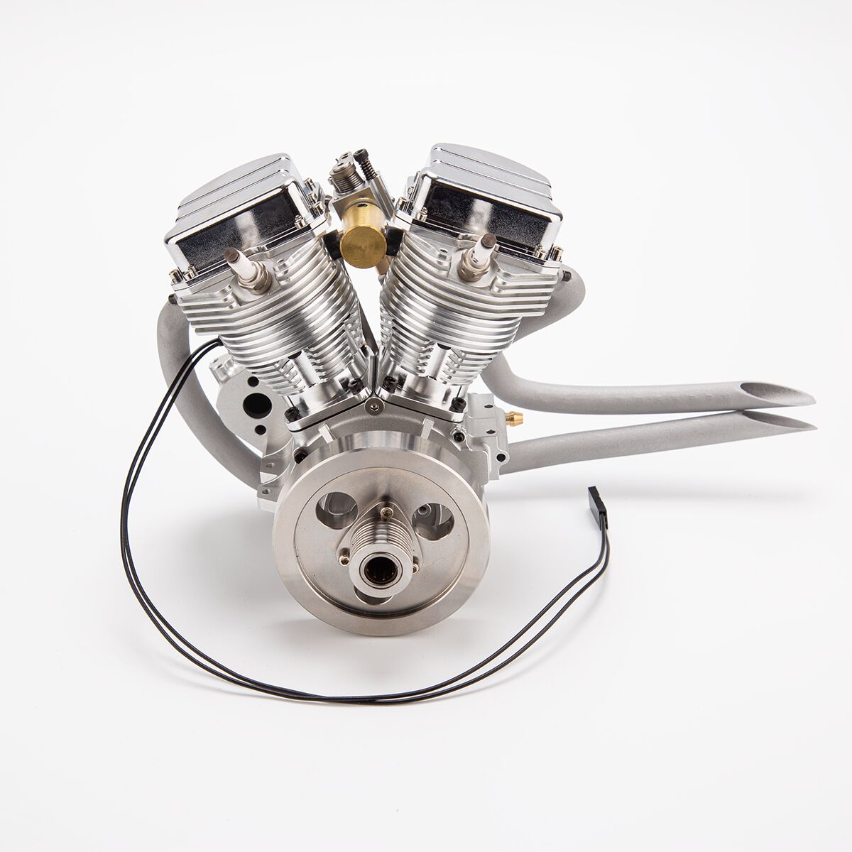 CISON FG-VT9 9cc V2 Engine V-Twin Dual Cylinder 4-Stroke Air-Cooled Gasoline Engine Motorcycle RC Engine Model