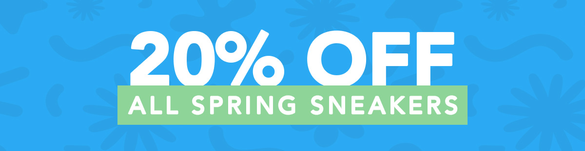 20% Off All Spring Sneakers