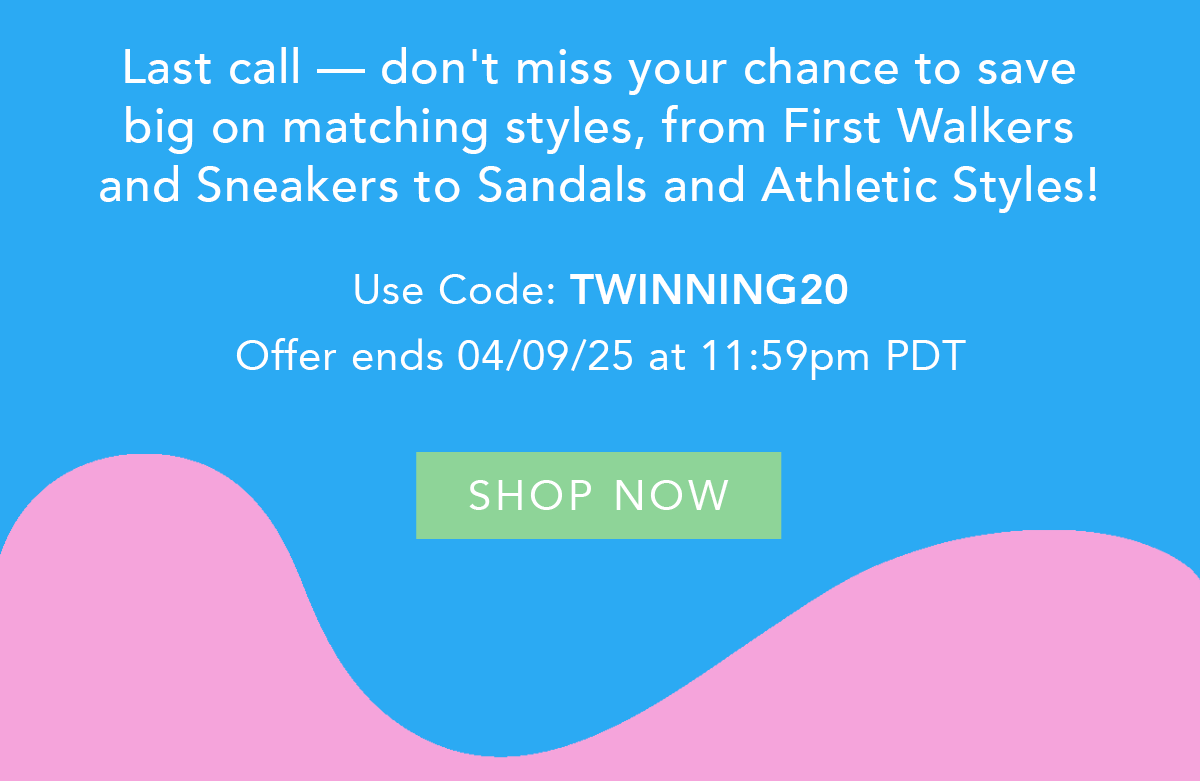 Use Code TWINNING20 for 20% Off