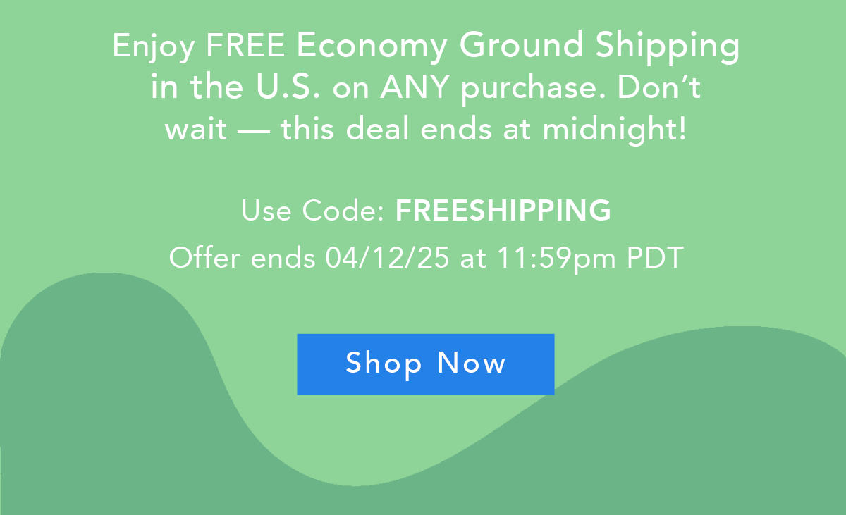 Use Code: FREESHIPPING at checkout