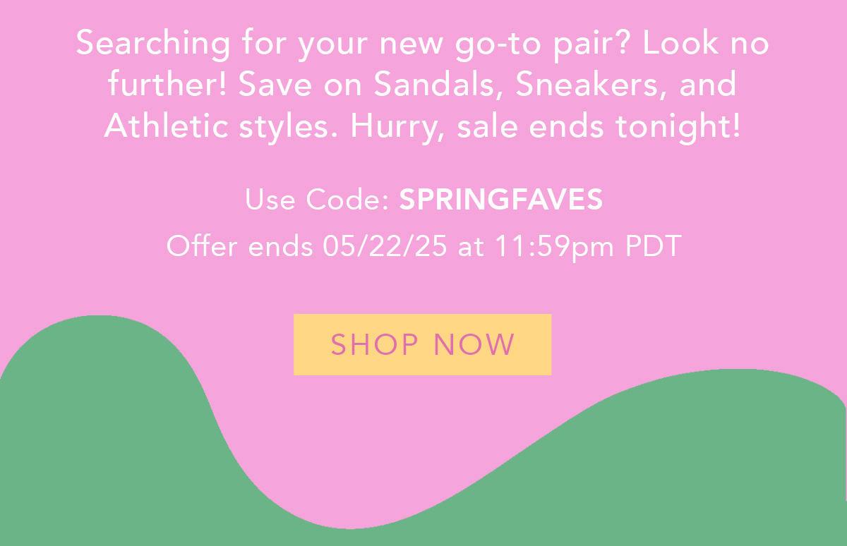 Use Code SPRINGFAVES for 20% Off!