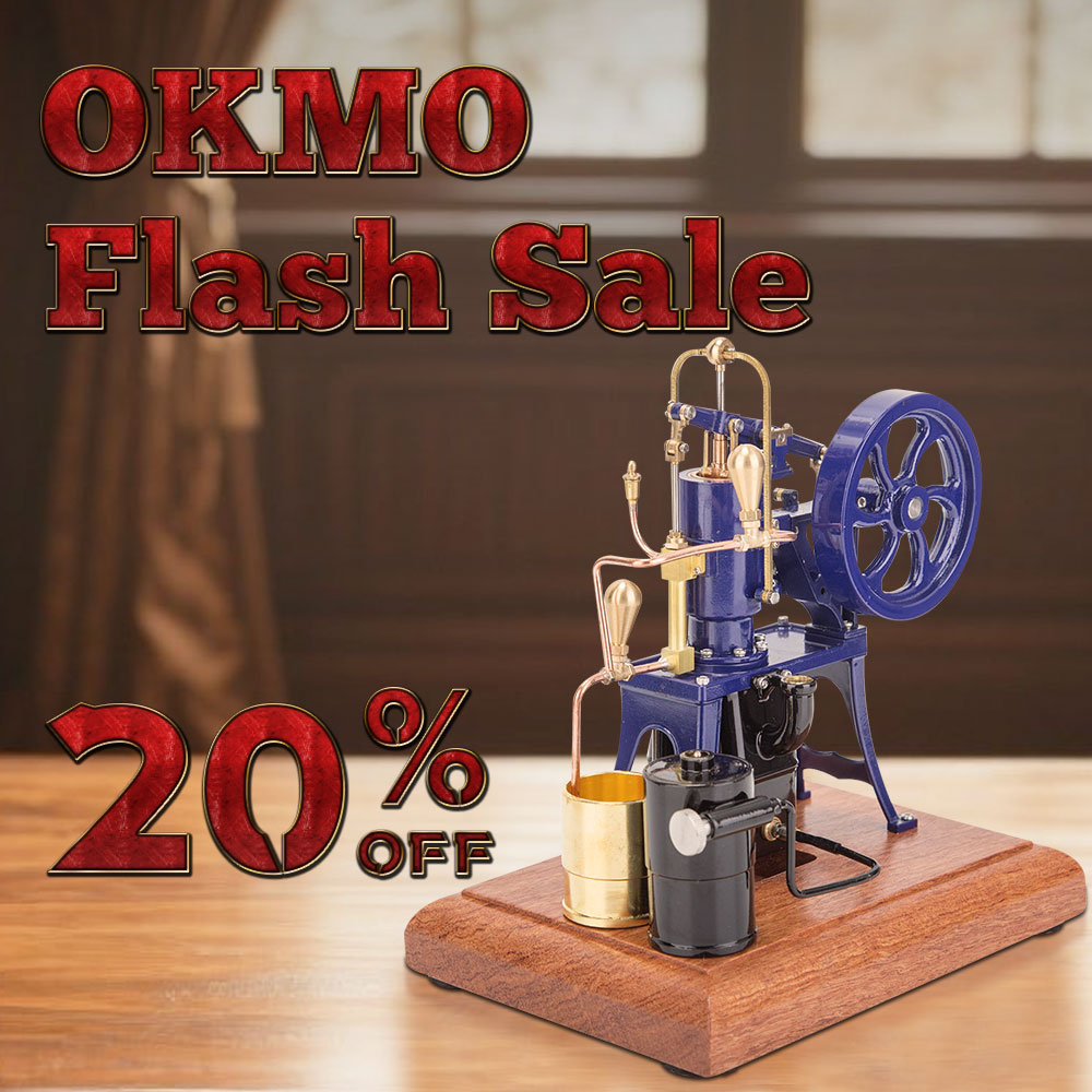 RETROL R01 1/12 Scale Hot Air Pumping Engine Model Water-cooled Stirling External Combustion Engine Mechanical Toy Set