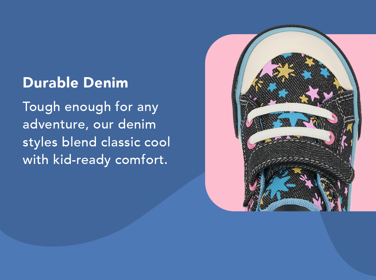 Sneakers Made with Durable Denim