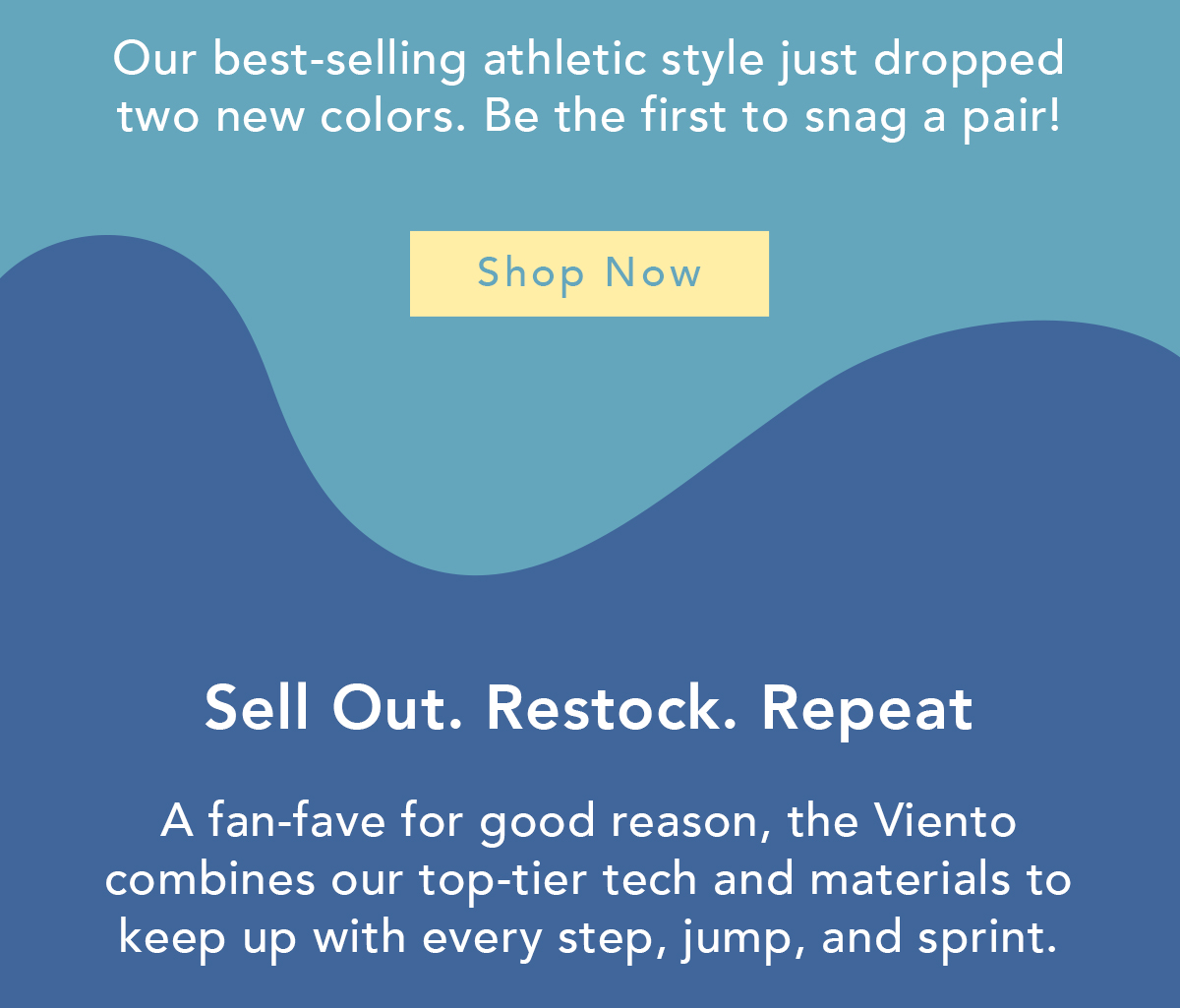 Our best-selling athletic sneaker in 2 new colors