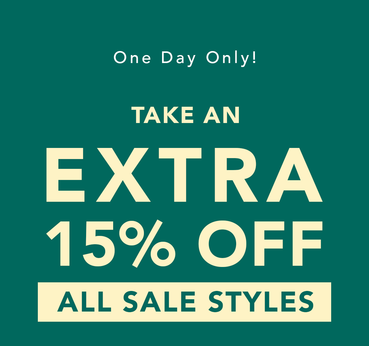 Take an Extra 15% Off