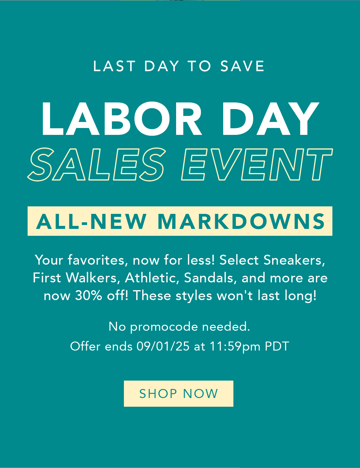 Labor Day Sales Event