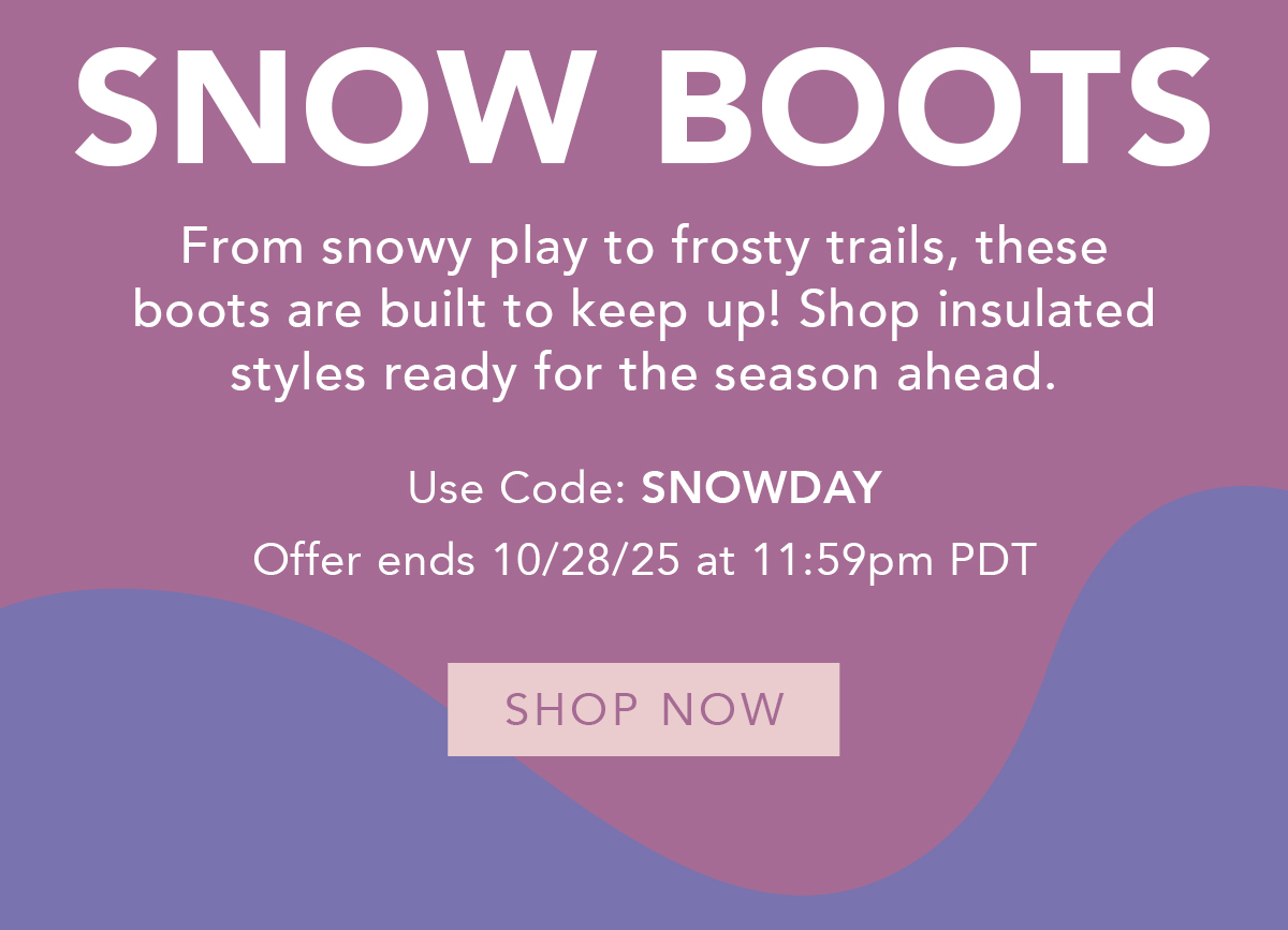 Use code SNOWDAY