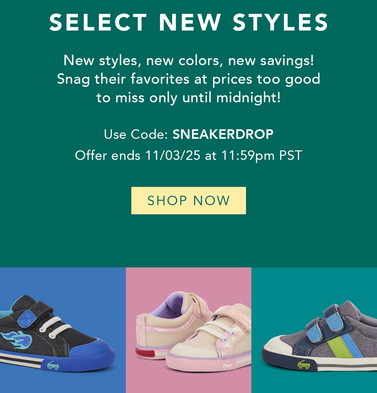 Use code SNEAKERDROP for 20% Off