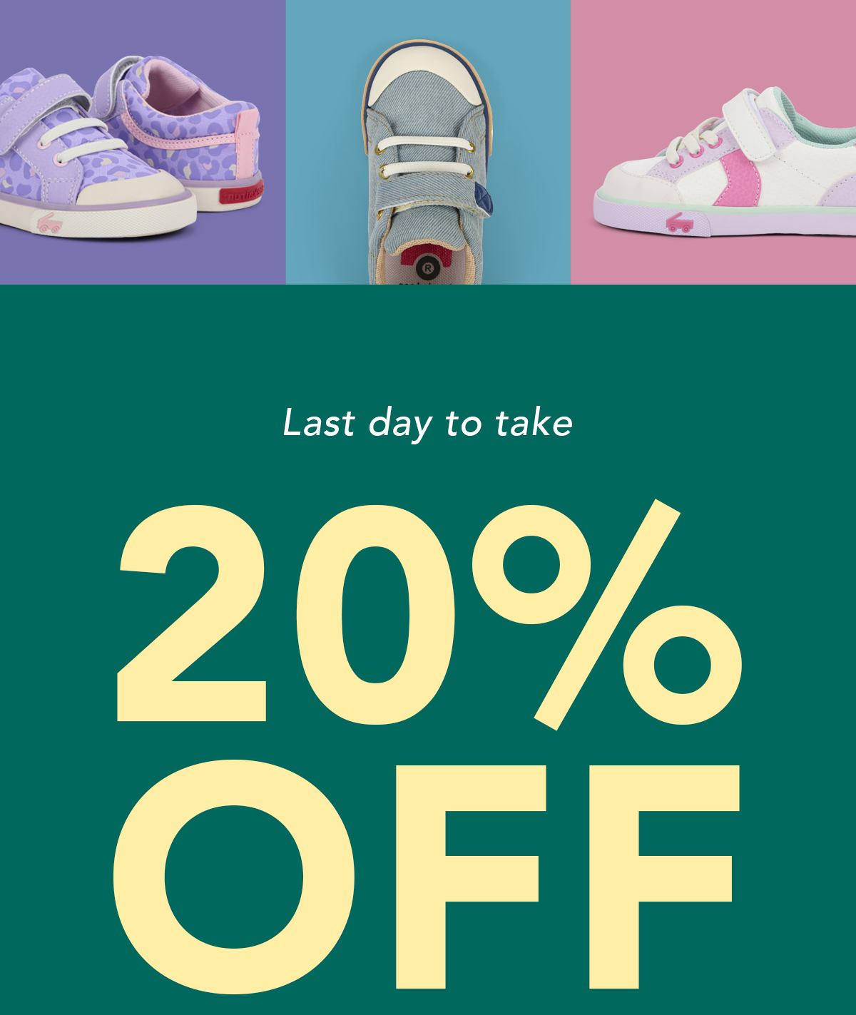 Last Day to Take 20% Off New Styles