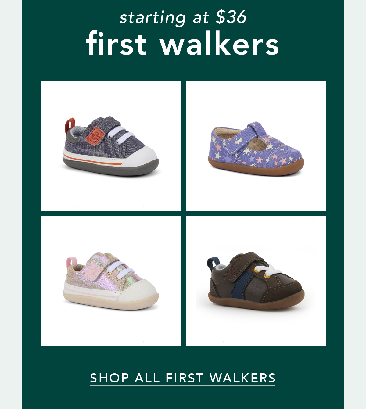First Walkers Starting at $36