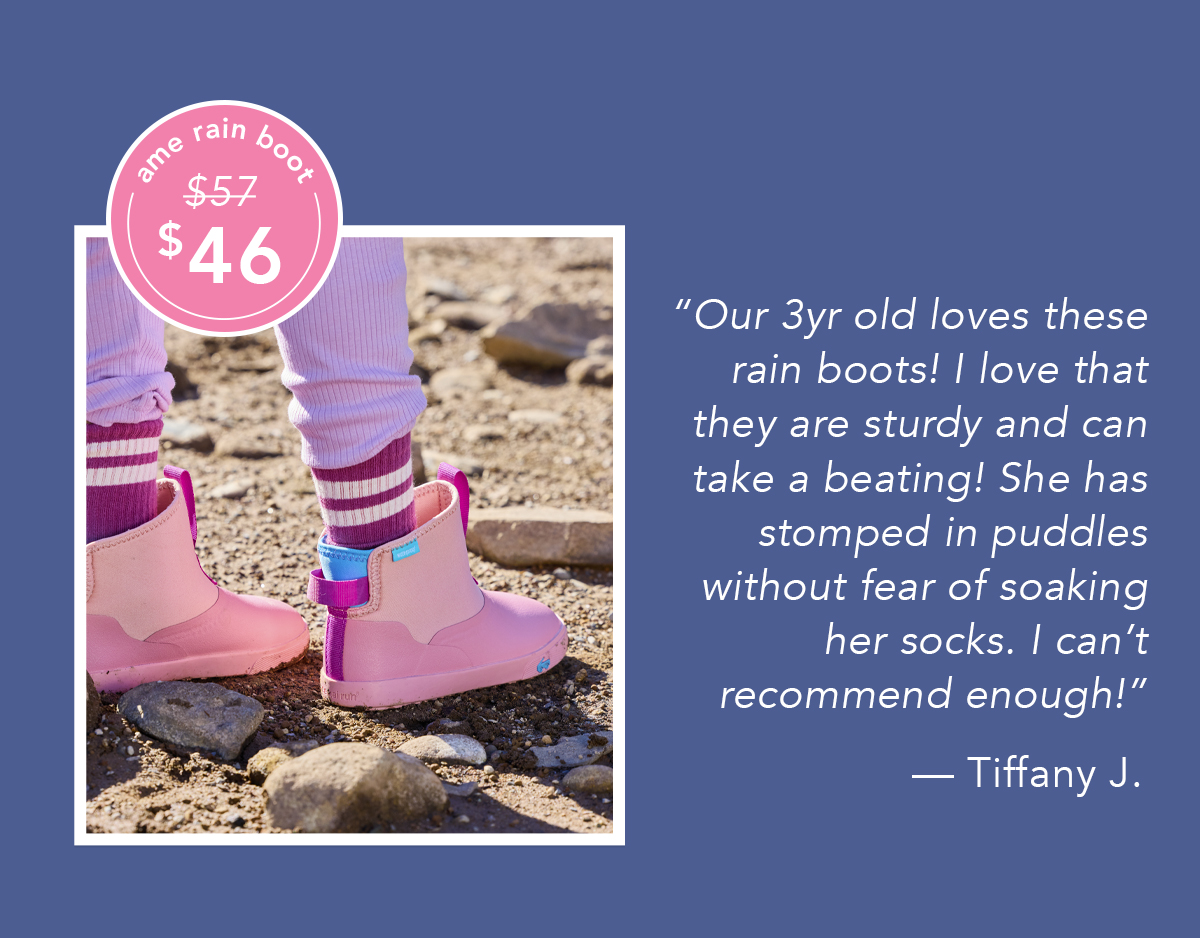 Ame Rainboots at $46