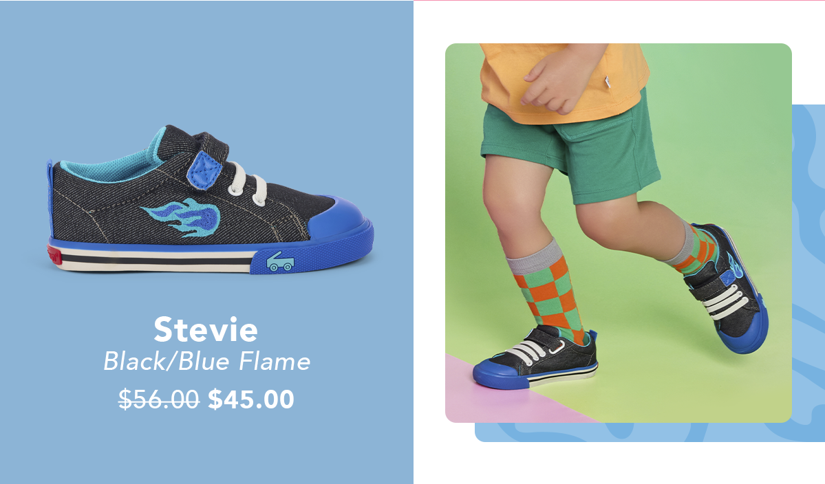 Stevie Black Blue Flame