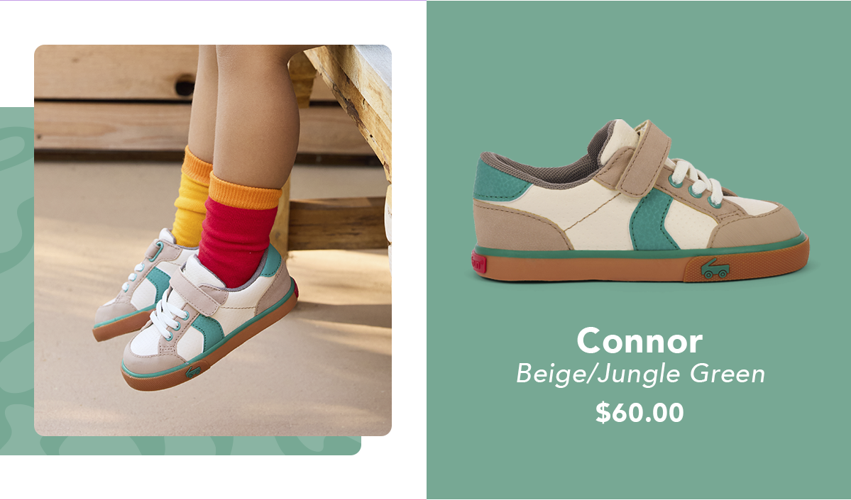 Connor Beige/Jungle Green