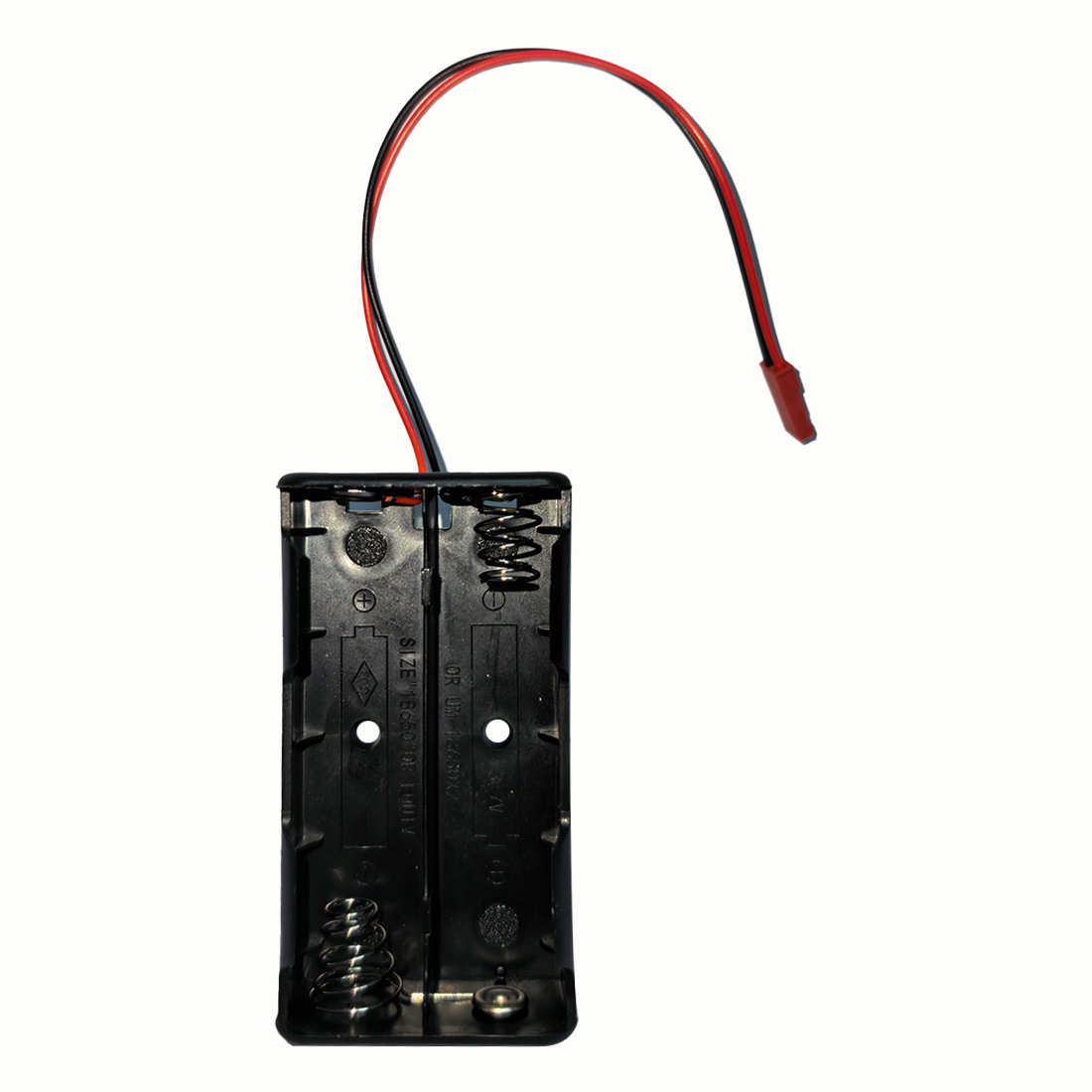 Portable Battery Holder with JST Connector for 18650 Lithium Batteries