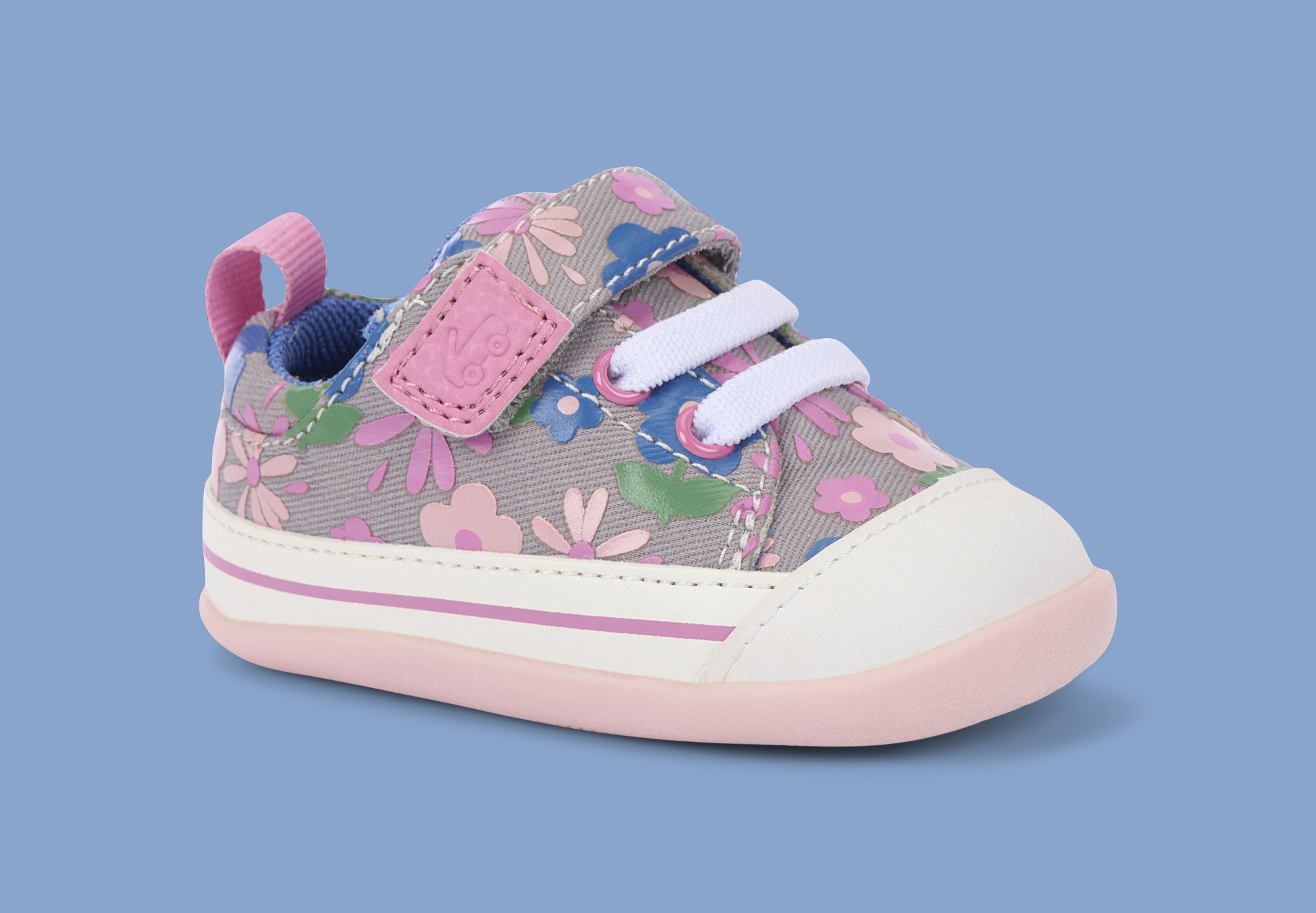 Stevie Mini Gray Floral