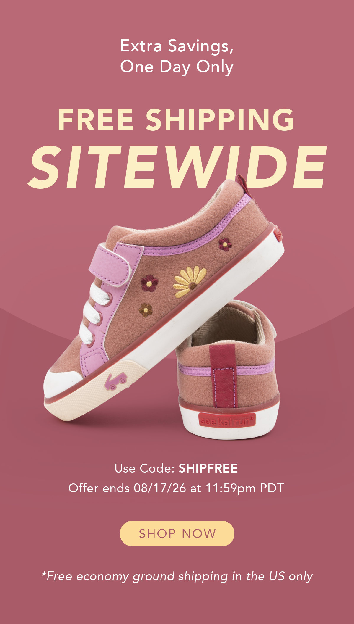 Free shipping sitewide