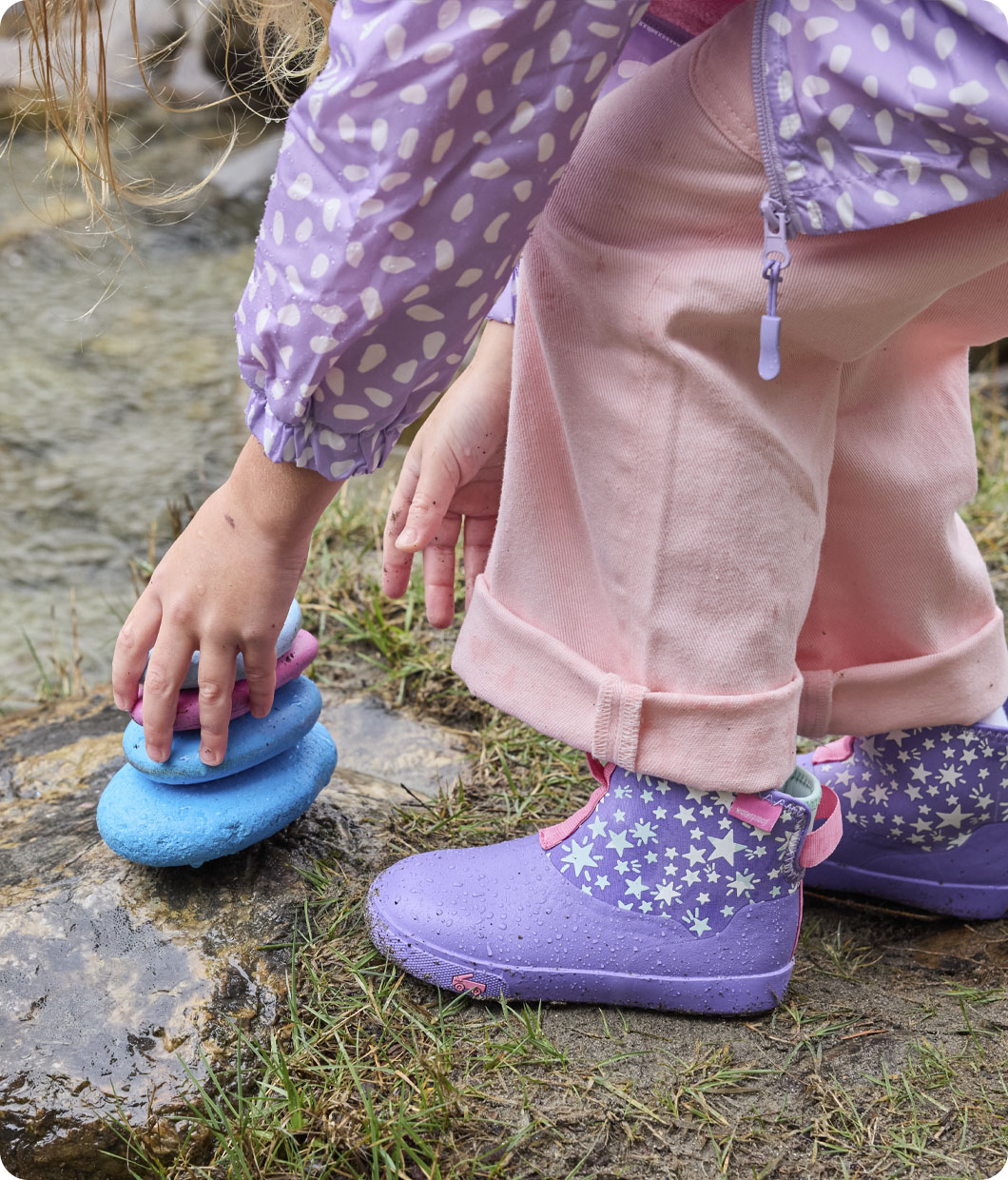 Ame Waterproof Purple Superstars