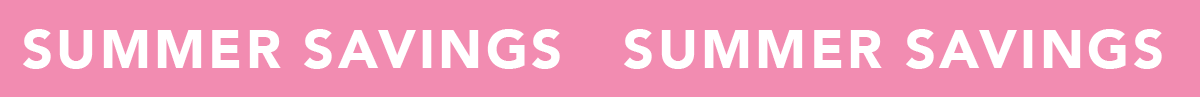 Summer savings