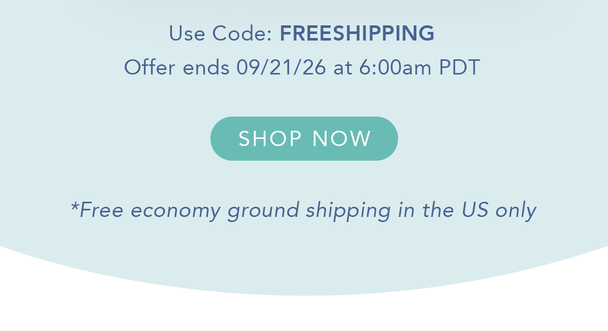 Use code FREESHIPPING at checkout.