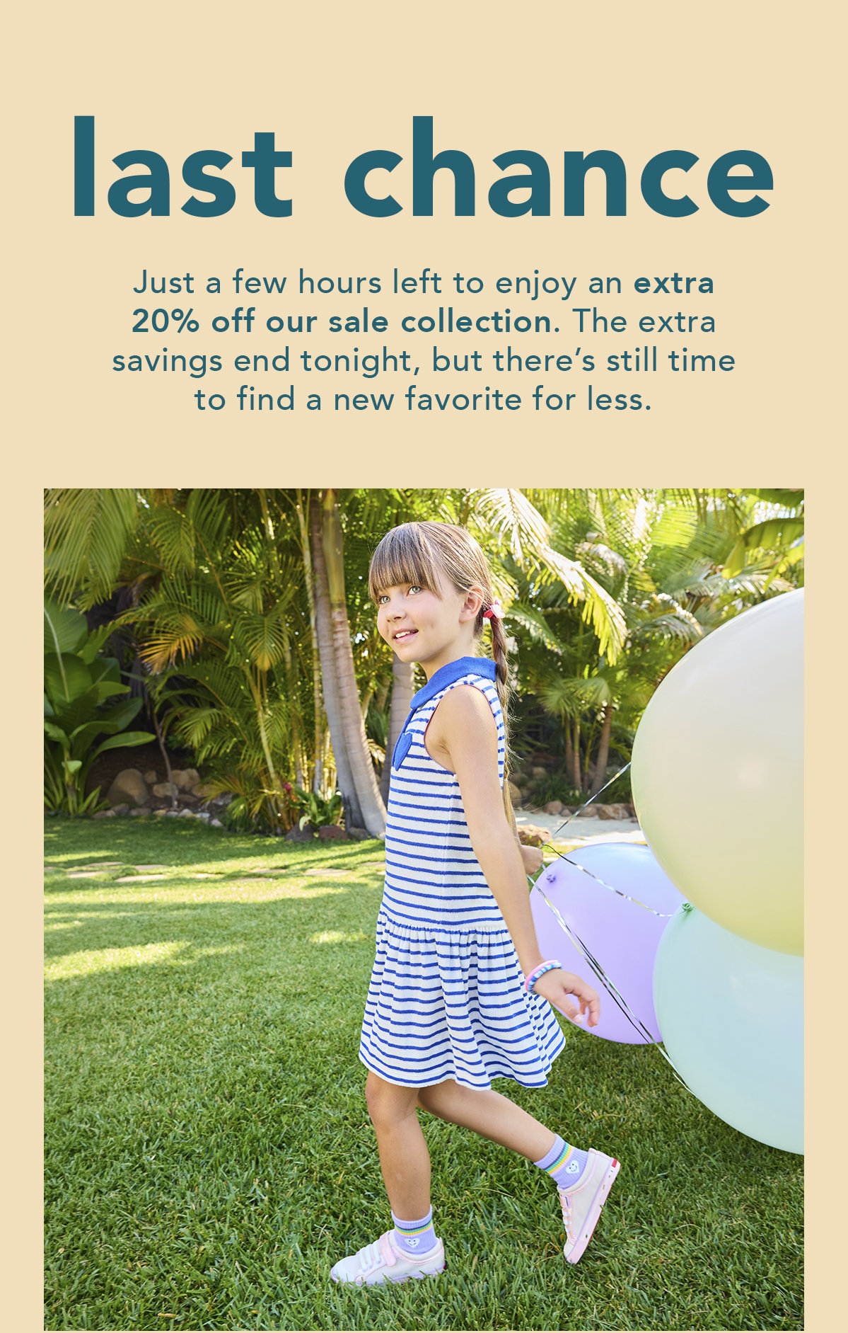 Last Chance for an Extra 20% Off Sale Items