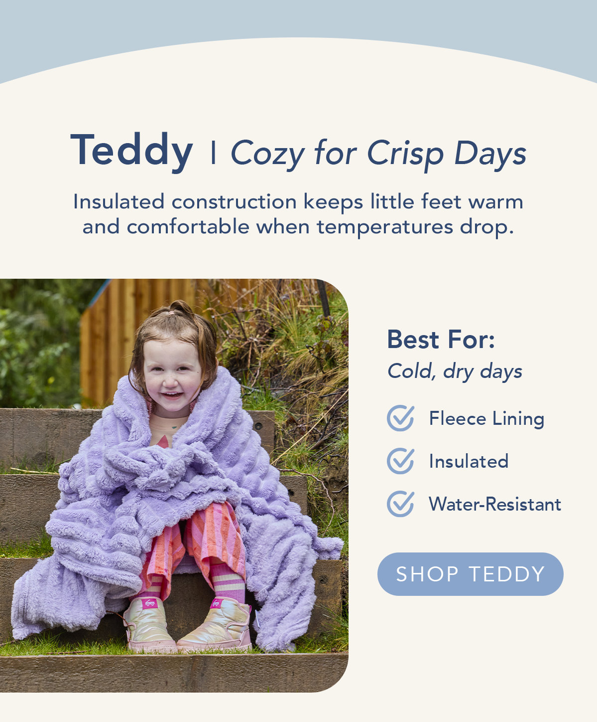 Teddy is perfect for crisp days